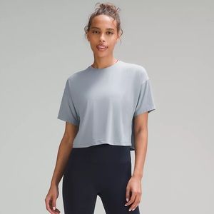 Lululemon Chambray Cropped T Shirt